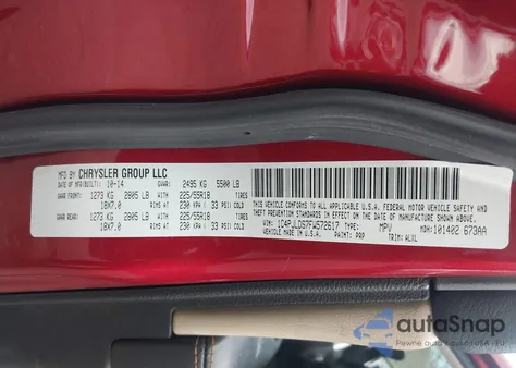 2015 Jeep Cherokee Limited z USA, uszkodzony, nr VIN 1C4PJLDS7FW572617